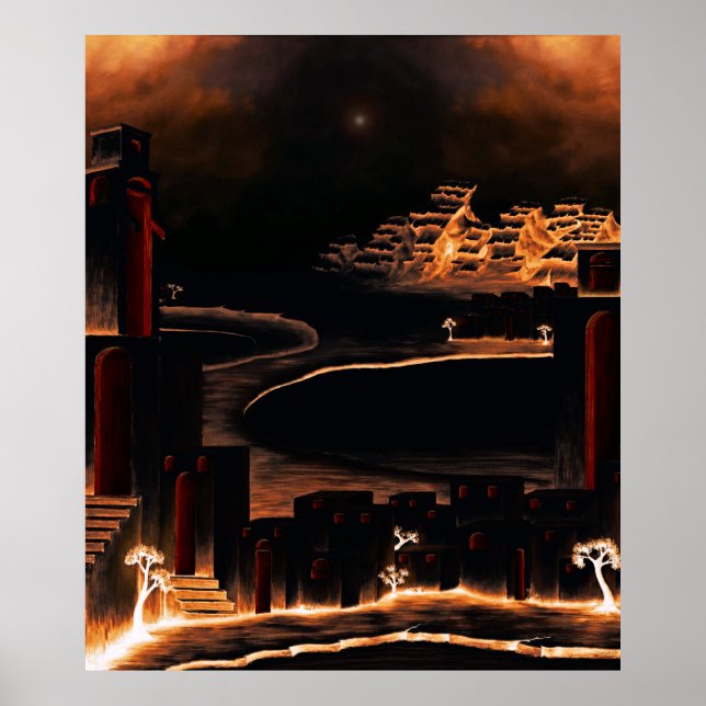 "Moments After" - mystisk kristallkonst. Poster (Framsidan)