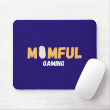 Momfulgaming Blå Design Gamer Mamma