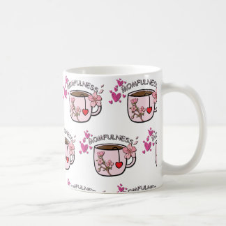 Momfulness Blomster Tea Kopp Sömlöst Mönster
