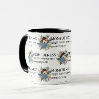 Momfulness Definition Blommig Moderskap Mönster Mugg