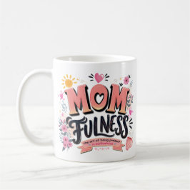 Momfulness Mindfull Morföräldraskap Typografi Kaffemugg