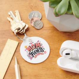 Momfulness Mindfull Morföräldraskap Typografi Nyckelring