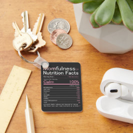 Momfulness Näringsfakta Typografi Konst Nyckelring