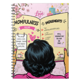 Momfulness Receptbok Söt Serieteckning Konst Anteckningsbok