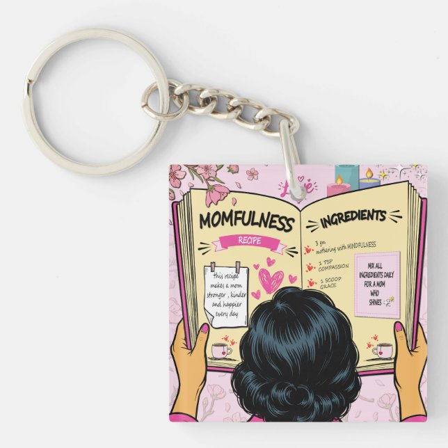 Momfulness Receptbok Söt Tecknad Konst (Framsidan)