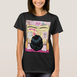 Momfulness Receptbok Söt Tecknad Konst T Shirt