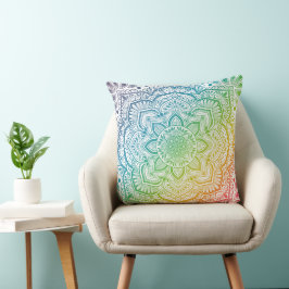 Momijigari Mandala Throw Pillow Kudde