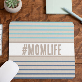 Momlife turcoise blue och beige musmatta