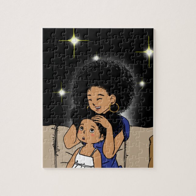 Momma är mitt hår bra? Pussel (Vertikal)