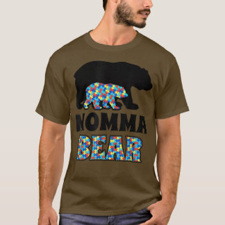 Momma Bear Autism Awareness T Shirt