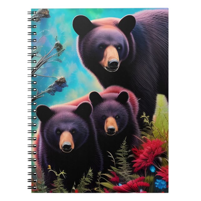 Momma Bear och unge Anteckningsbok (Framsidan)