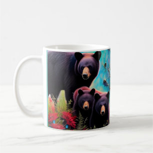 Momma Bear och unge Kaffemugg