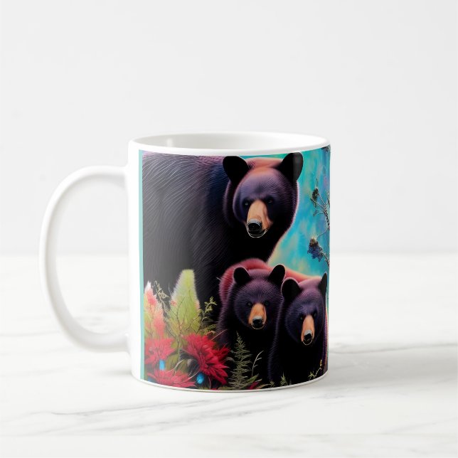 Momma Bear och unge Kaffemugg (Vänster)