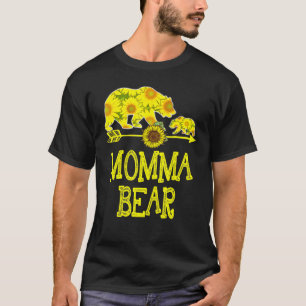 Momma Bear-solrosmatchningsfamiljen Mor Far T Shirt