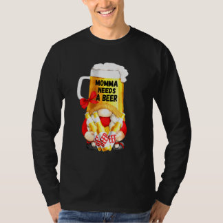 Momma behöver öl Beer Mugg Gnome Tee for Gardener