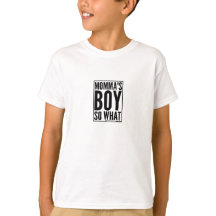 Momma Boy Cute Graphic Tee för barn