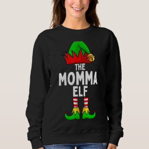 Momma Elf Matching Familjejul Kvinnor T Shirt