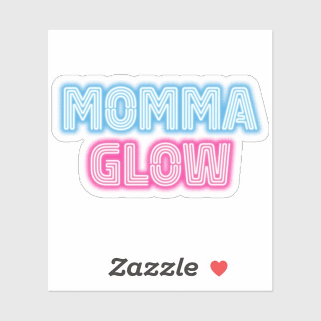 Momma Glow Klistermärken (Ark)