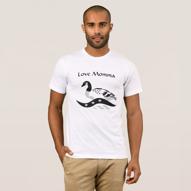 Momma Goose Swimming T Shirt (Hel framsida)
