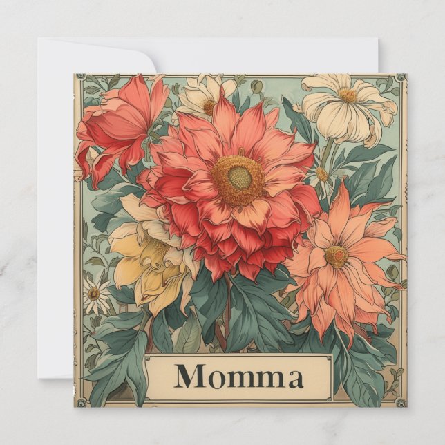 Momma Kembrace: Loving Brev Julkort (Framsida)