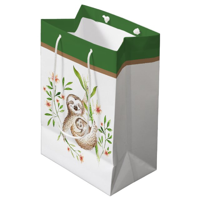 Momma medelstor presentväska för mamma och baby (Framsidan Vinklad)