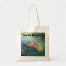 Momma och Baby Manatee - Anpassa den här totebagen Tygkasse