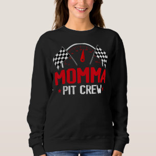 Momma Pit Crew Tävling Födelsedagsfest Tävla Fami T Shirt