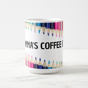 MOMMA:S FÄRGPENNOR COFFEE KOPP/MUGG KAFFEMUGG