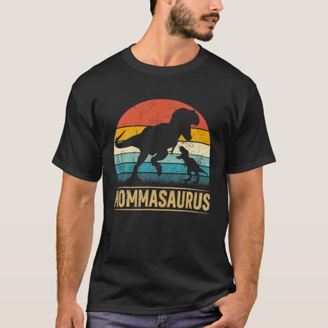 Momma Saurus T Rex Dinosaur Mommasaurus Funny Moth Shirt (Framsida)