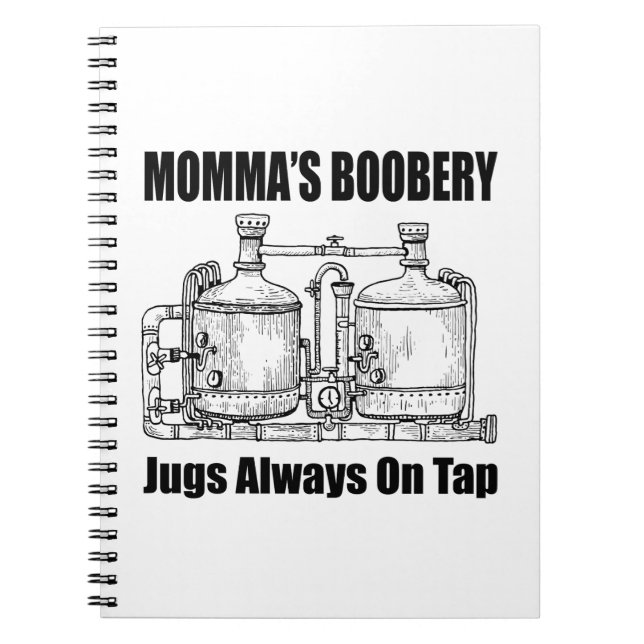 Momma stölder alltid på tap anteckningsbok (Framsidan)