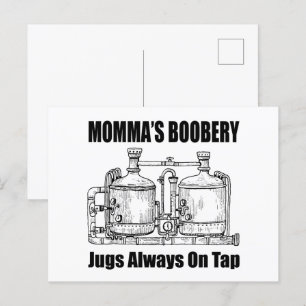 Momma stölder alltid på tap helg vykort