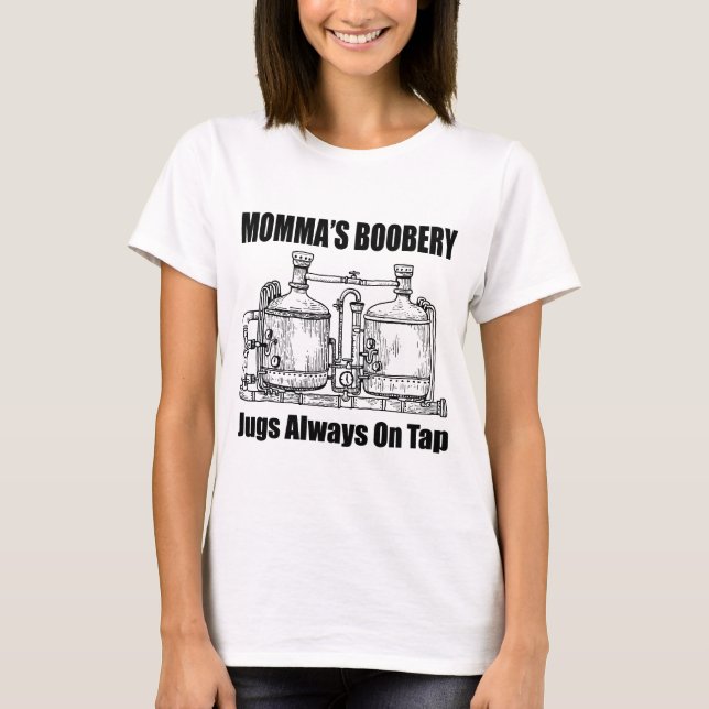 Momma stölder alltid på tap t shirt (Framsida)