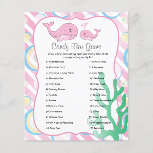 Momma Whale och hennes Flicka - Candy Pub Game Flygblad