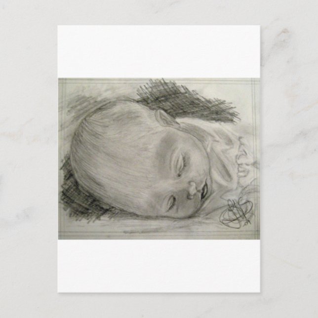 Mommas hjärtslag vykort (Framsida)