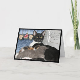 Momma's Kärlek - Cat Mors dag Card Tack Kort