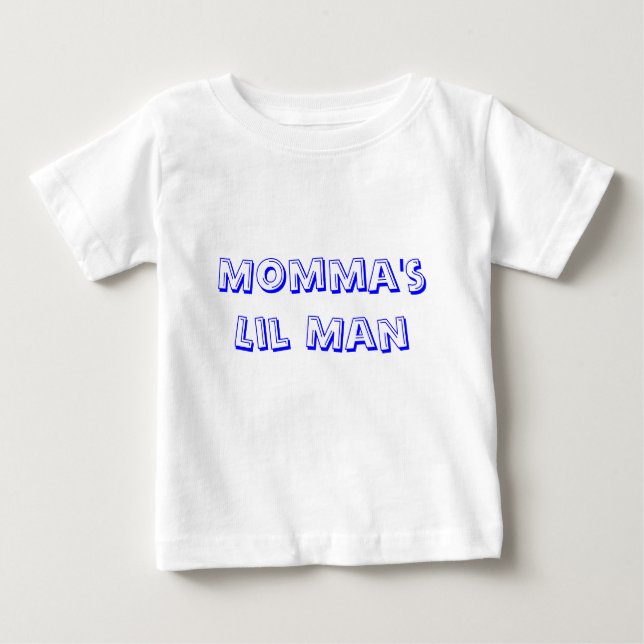 Momma's Lil Man Tshirt Tröja (Framsida)