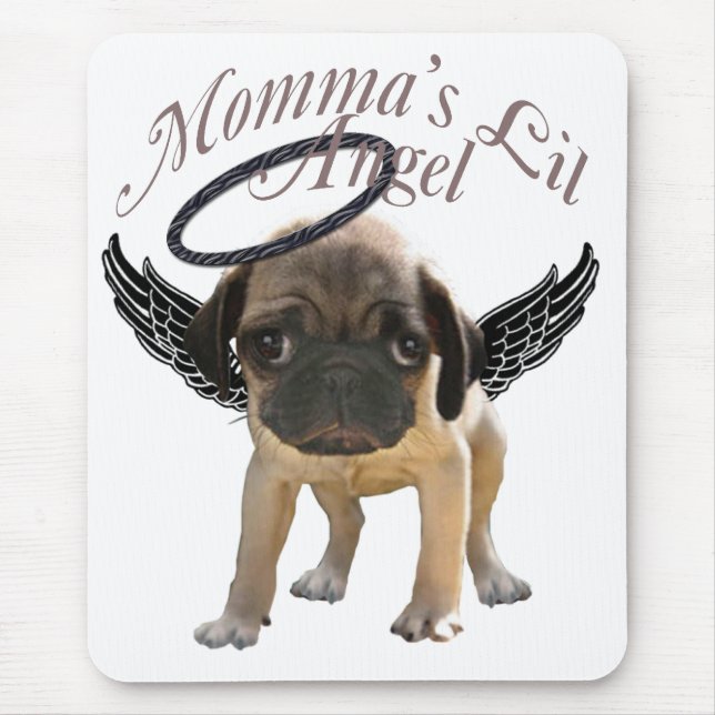 Mommas mops Mousepad för Lil ängel Musmatta (Framsidan)