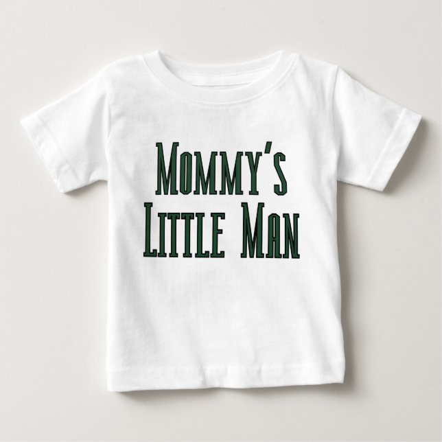 Mommes lilla man t-shirt (Framsida)