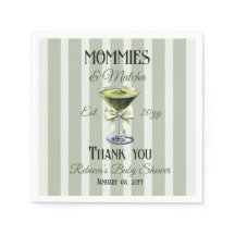Mommies and Matcha Oliv grönt Bow Baby Shower