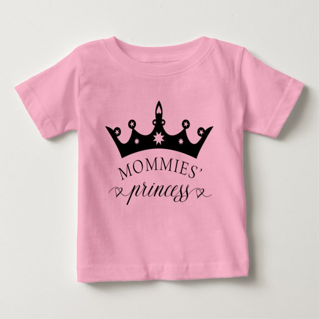 Mommies Princess Baby Tutu Lesbisk Parents T-shirt (Framsida)