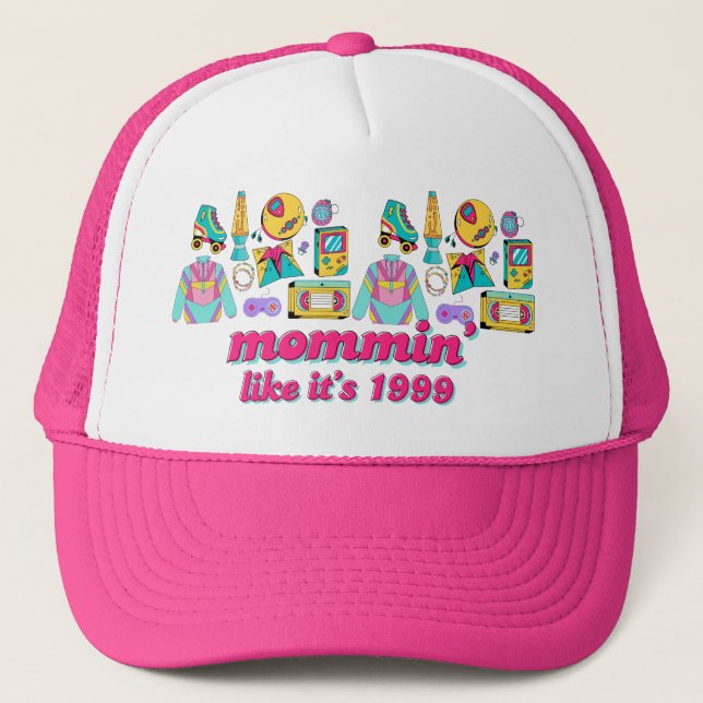 Mommin som 1999 - Lustigt Y2K Mamma-gift Keps (Framsida)