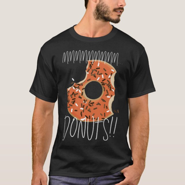 Mommm Kärlek och Adore Junk Food Definiely baker T Shirt (Framsida)