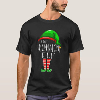 Mommom Elf-familjen som matchar Julafton julklapp T Shirt