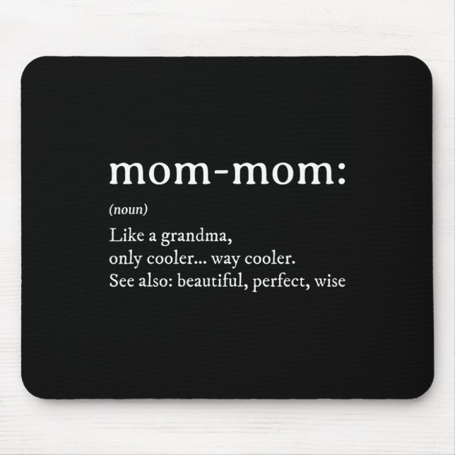 Mommom Gift Definition Grandma Mamma-mamma Mors da Musmatta (Framsidan)