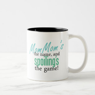 MomMoms namn och spoilings av leken Två-Tonad Mugg