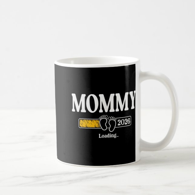 Mommy 2026 Loading Mom Est. 2026, Mother 2026 New  Kaffemugg (Höger)