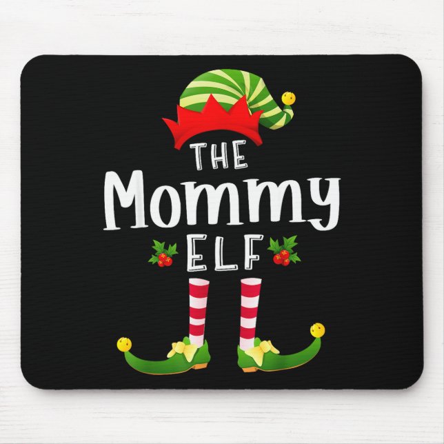 Mommy Christmas Elf Matching Pajama X-mas Party  Musmatta (Framsidan)