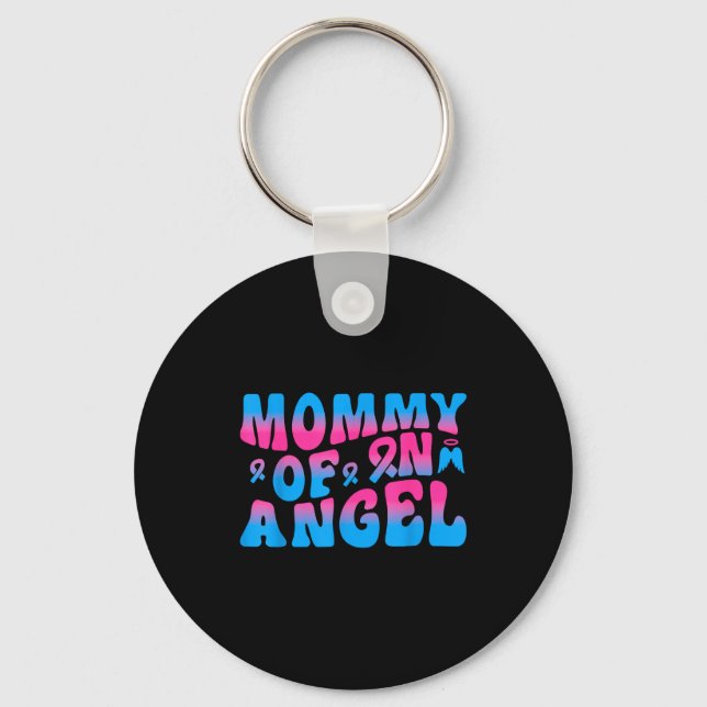 Mommy Of An Angel Infant Loss Remembrance  Nyckelring (Framsida)