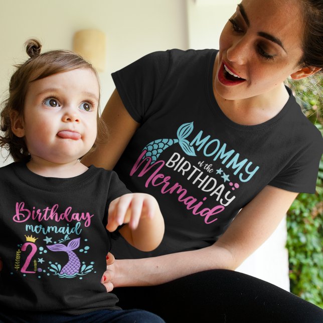 Mommy of the Birthday Mermaid – Mermaid Birthday T Shirt (Skapare uppladdad)