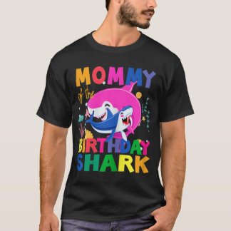Mommy of the Birthday Shark birthday T Shirt
